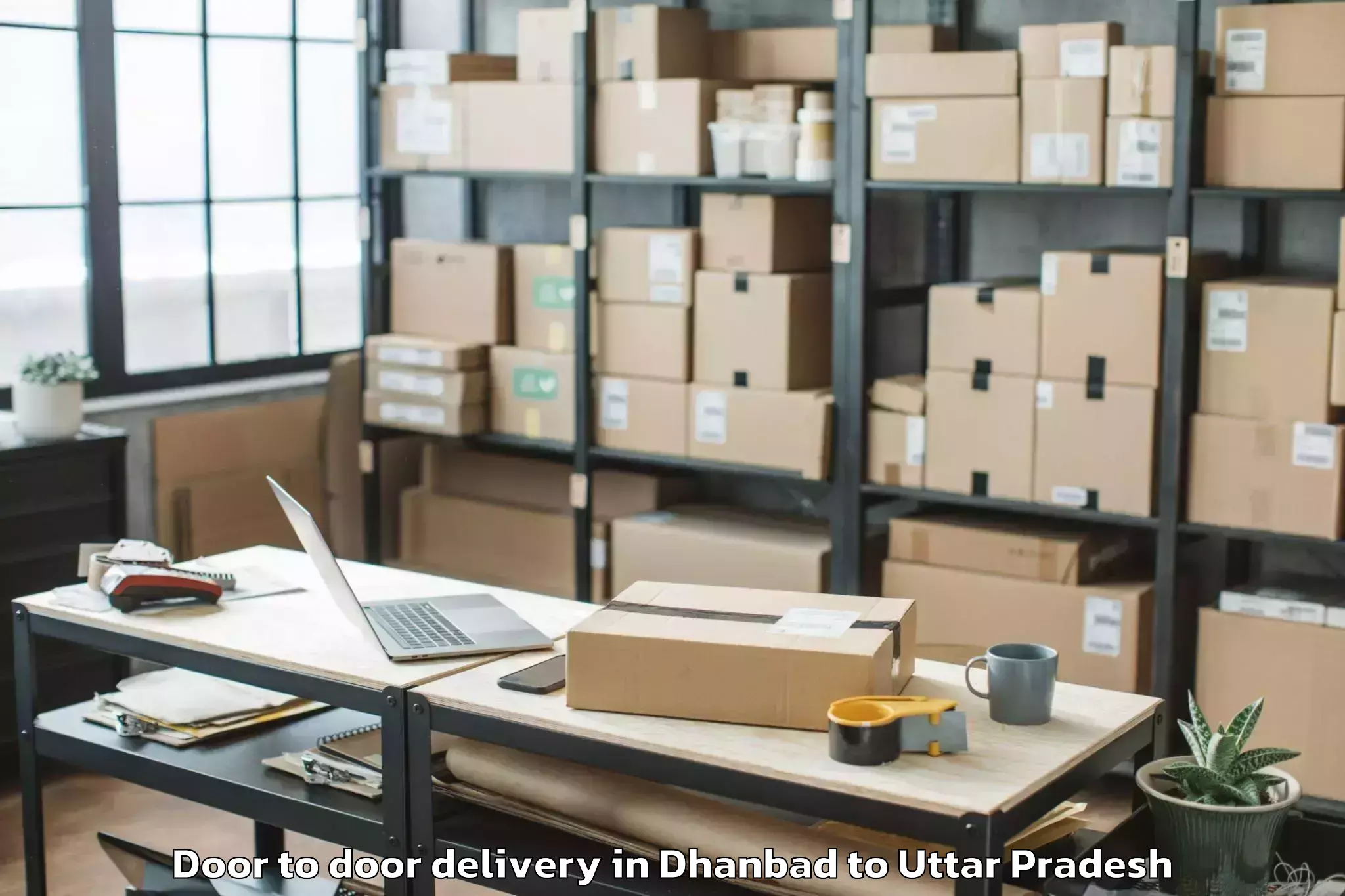 Top Dhanbad to Samthar Door To Door Delivery Available